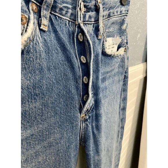 Agolde Riley Mid rise  Straight Leg Ankle jeans - Picture 11 of 15